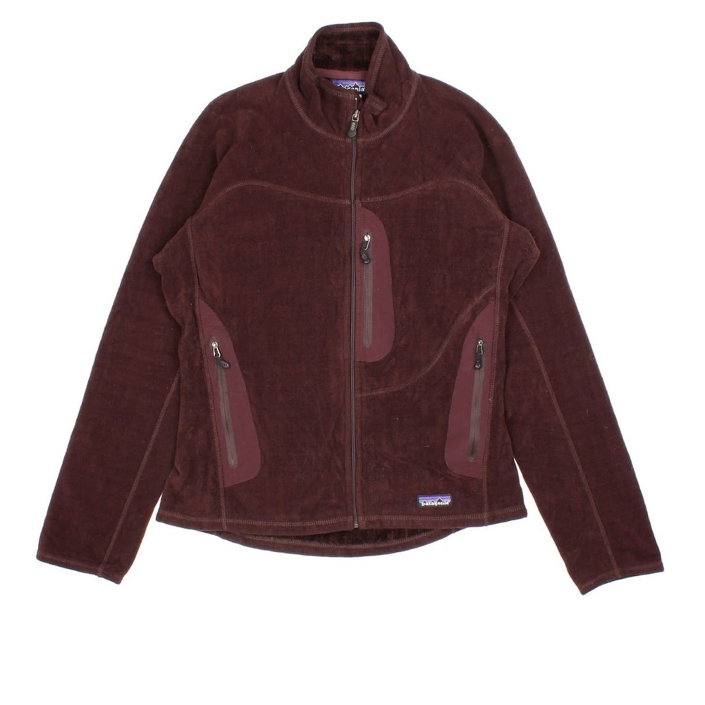 Patagonia Maroon/Burgundy Full-Zip Fleece Jacket